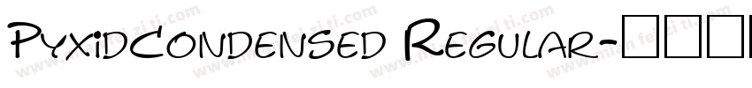 PyxidCondensed Regular字体转换